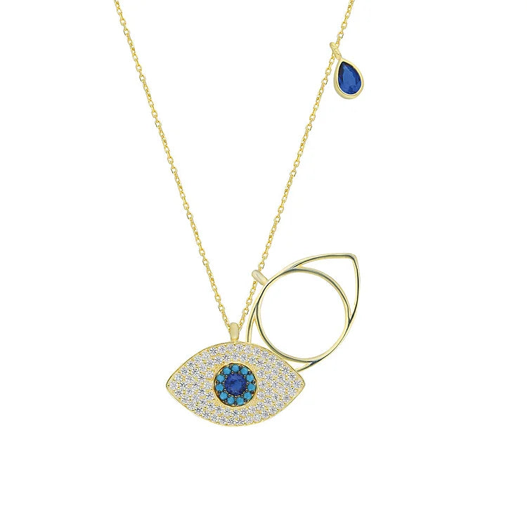 Chic Leyla Ketting met Beschermend Boze Oog