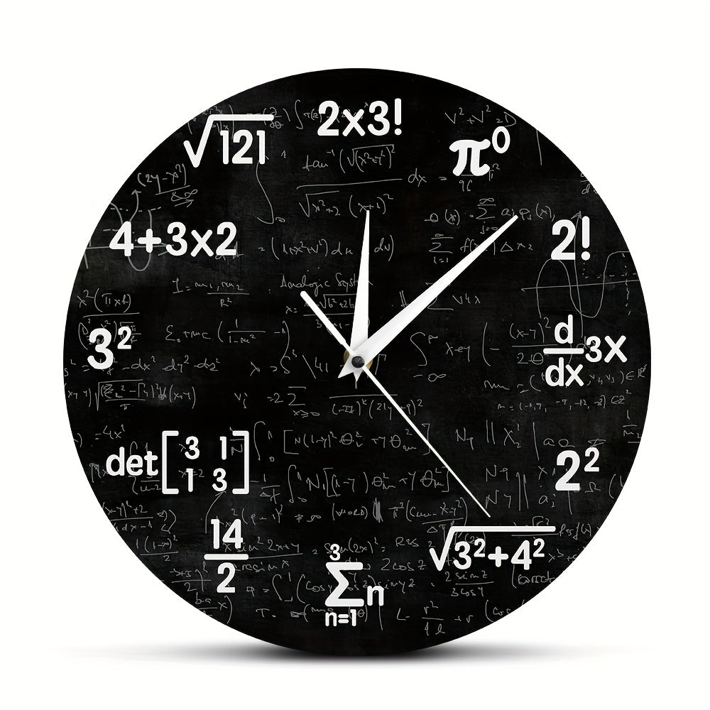 MathMirror Clock - Moderne Acryl Wandklok met Formules