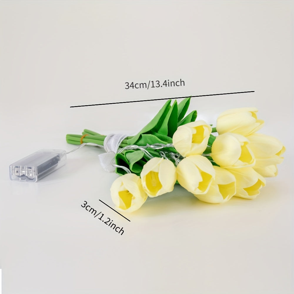 LumiBloom – 10x Tulp LED Tafellampen Boeket