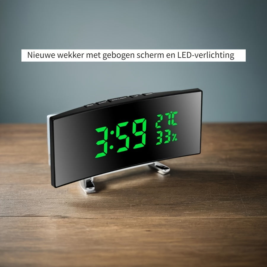 SmartClock - Slimme LED Wekker met USB-Functie