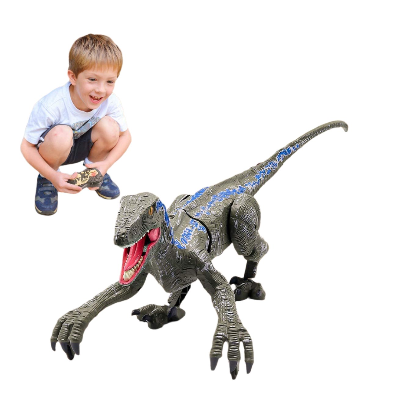 DinoMotion – Realistische Velociraptor met Afstandsbediening