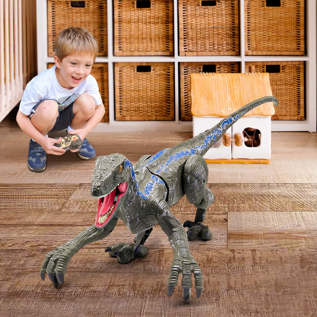 DinoMotion – Realistische Velociraptor met Afstandsbediening