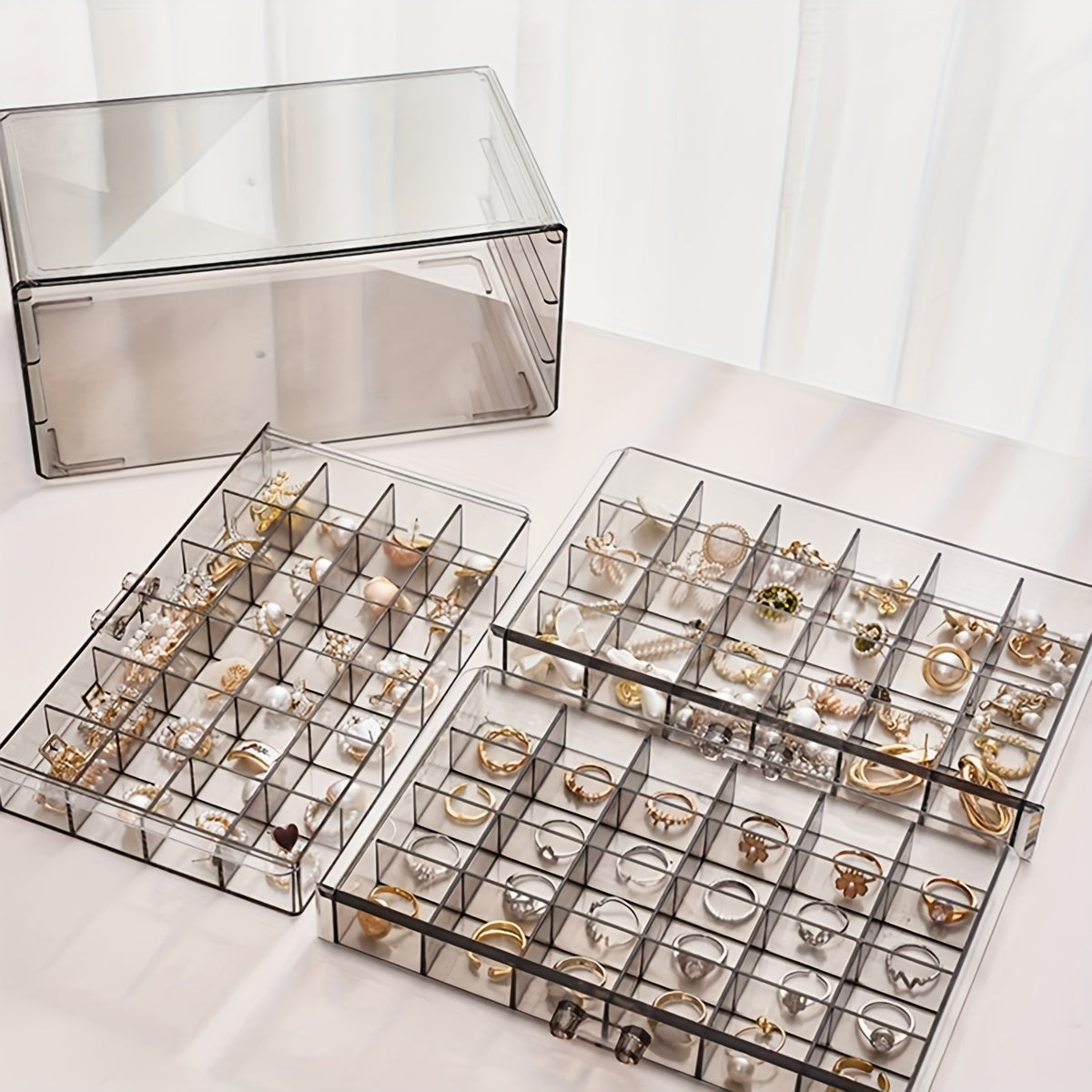 EleganceBox - Luxe Sieraden Organizer met 72 Vakken