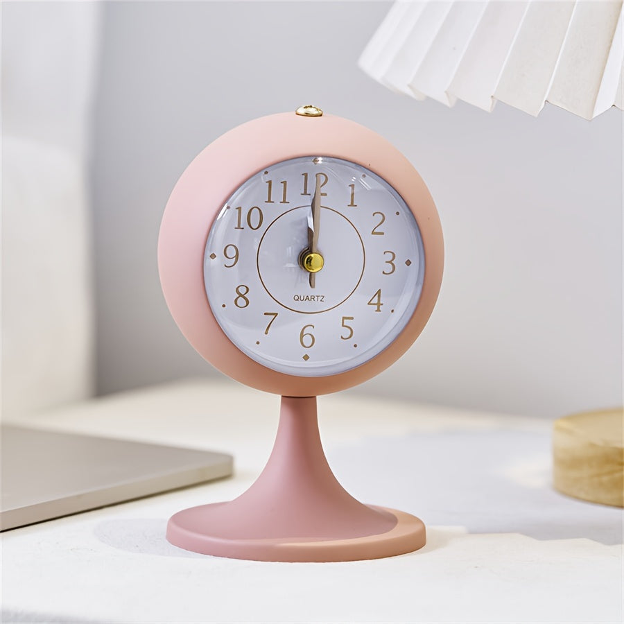 CartoonGlow Clock - Luxe LED Wekker met Gouden Accenten