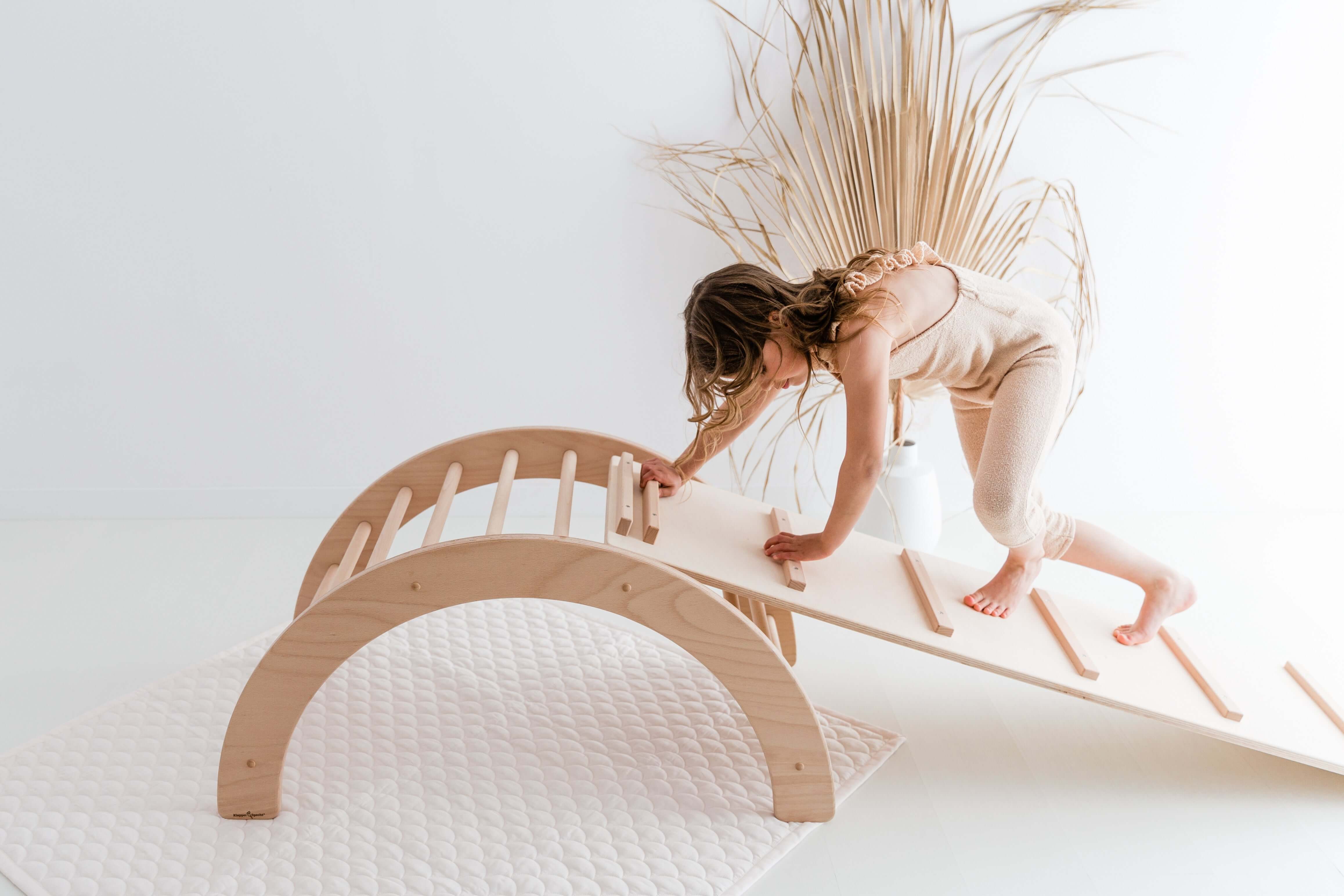 ClimbingArc Kids Toy - Educatief Houten Speeltoestel