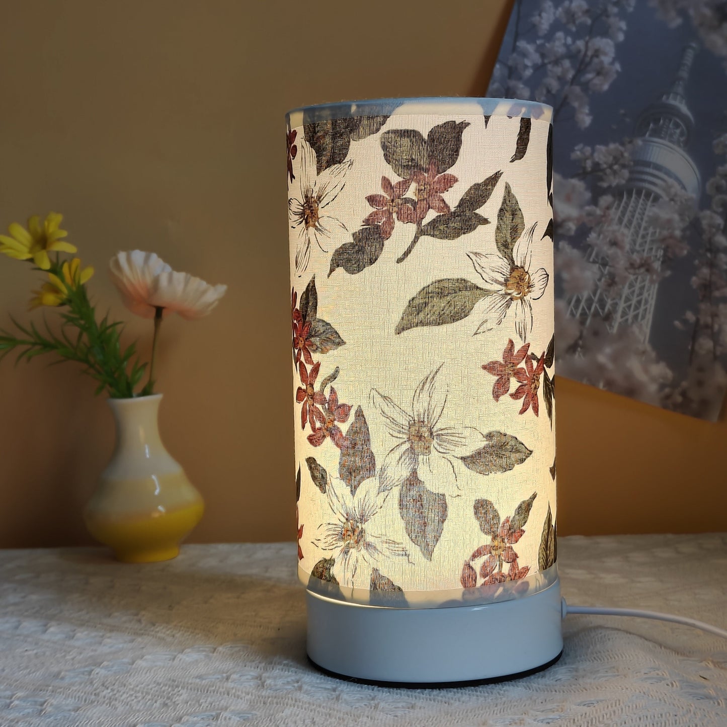 WoodGlow – Creatieve LED Tafellamp in Hout