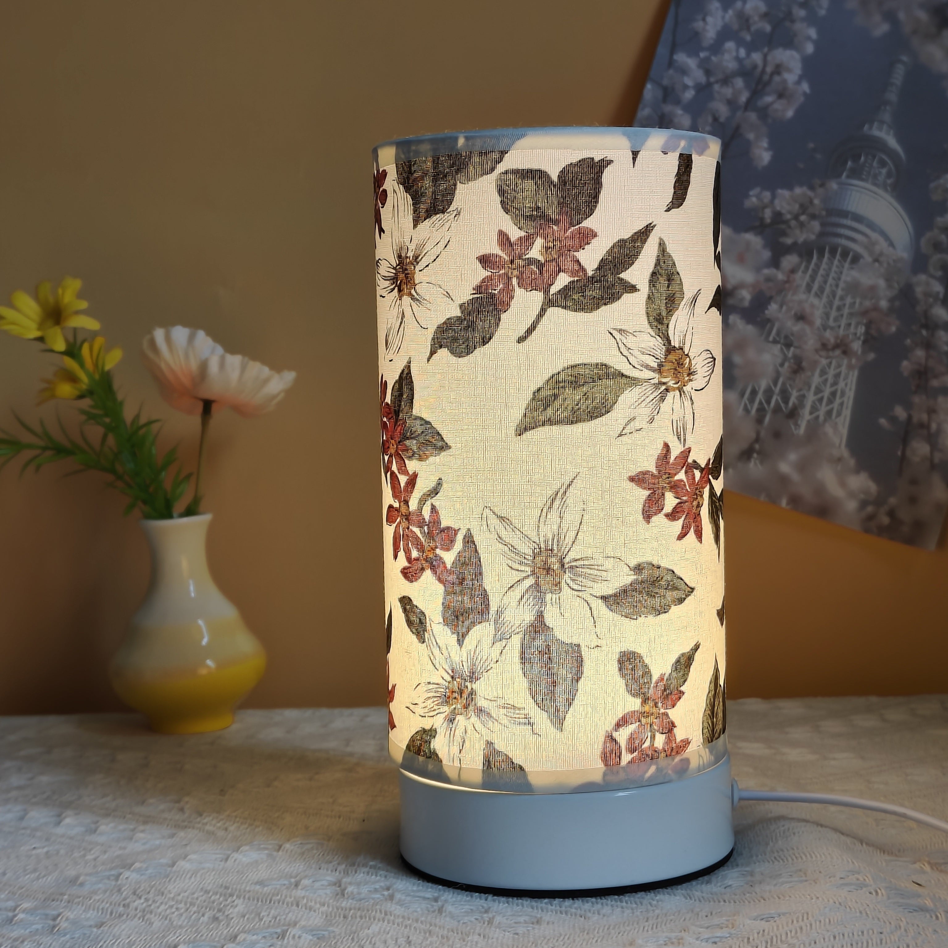 WoodGlow – Creatieve LED Tafellamp in Hout