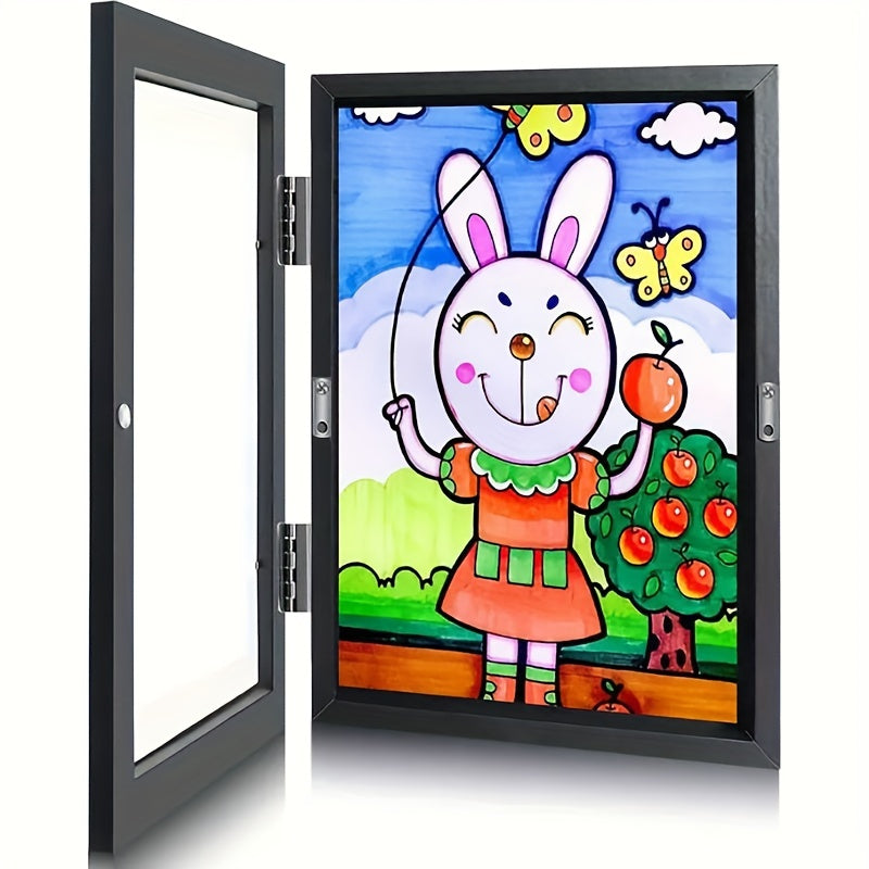 KidArtFrame – Cartoon Kinderfotolijst met Houten Frame