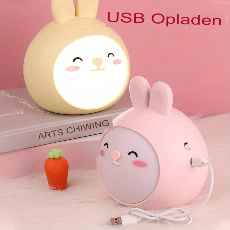 CuddlePaw LED Nachtlampje – Schattig, Draadloos & Kalmerend