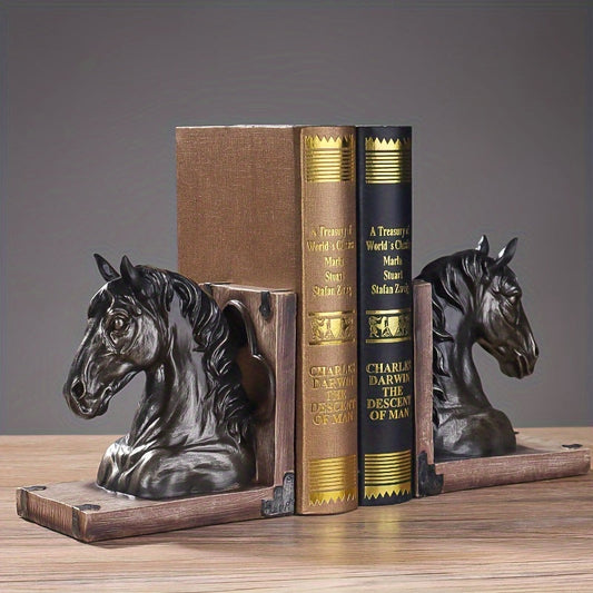 Equestrian Elegance - Paardenhoofd Boekensteunen voor Interieur