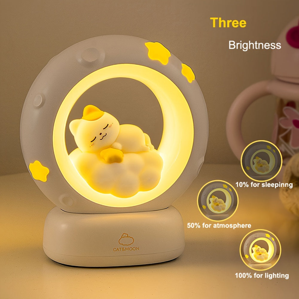 SleepyCat Lamp - Dimbare USB Kat Nachtlamp
