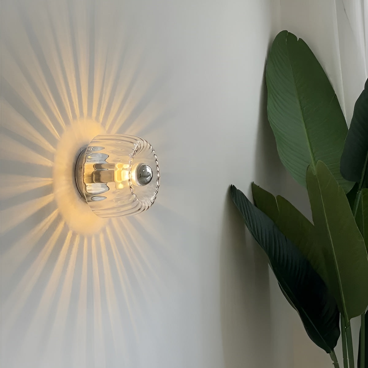 ScandiElegance Wandlamp – Moderne Glazen Verlichting met Bauhaus Charme