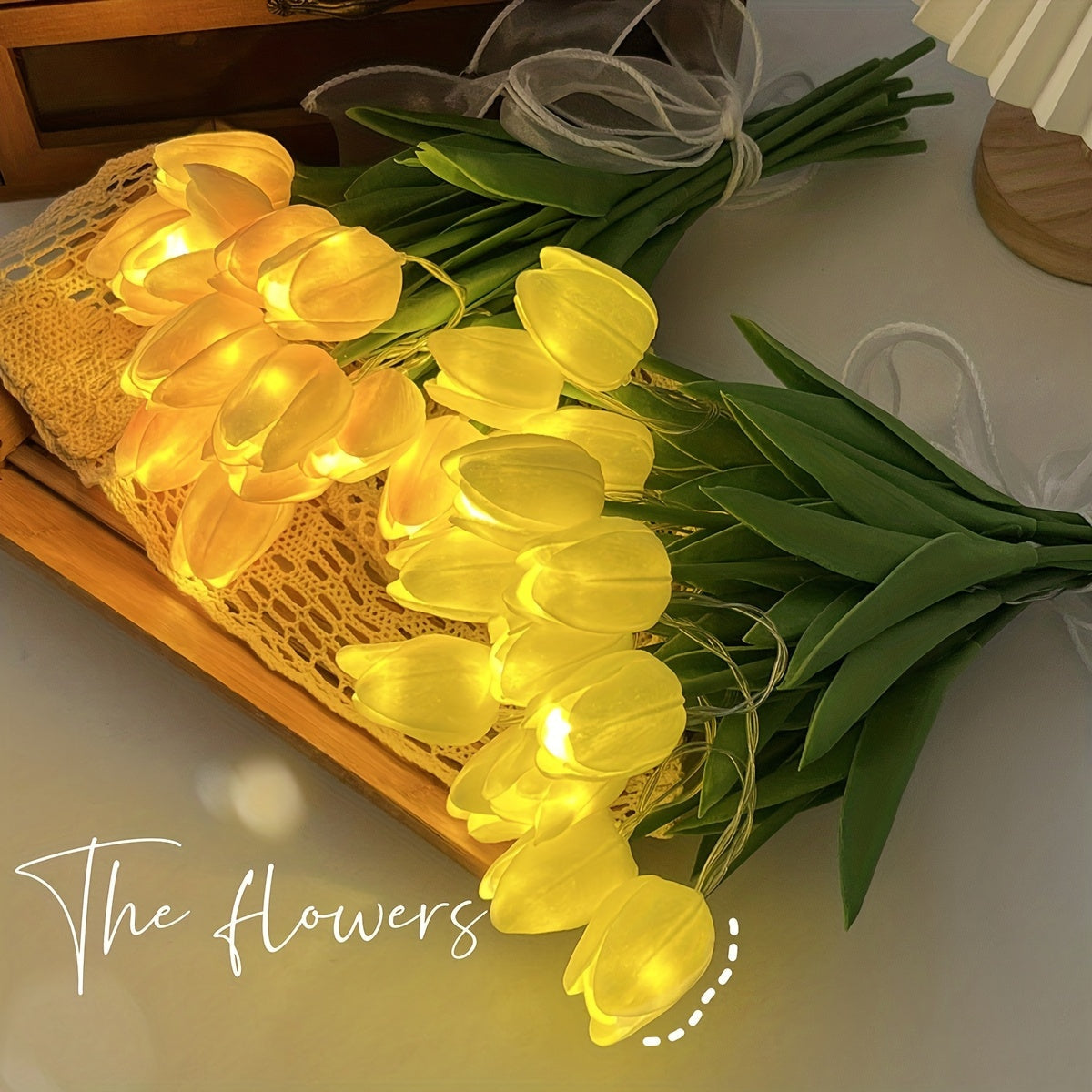 LumiBloom – 10x Tulp LED Tafellampen Boeket