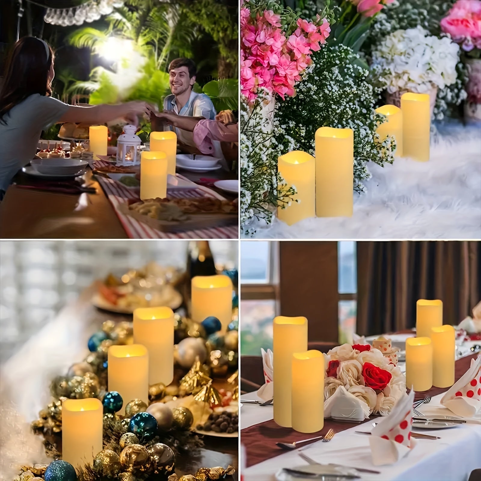 FlameFree - Waterdichte LED Kaarsen Set met Afstandsbedienin