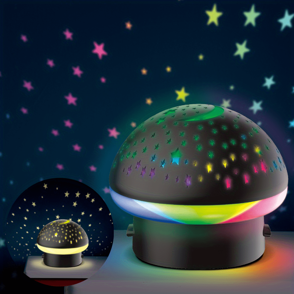 StarryGlow Lamp – Magische Paddenstoel Nachtprojector