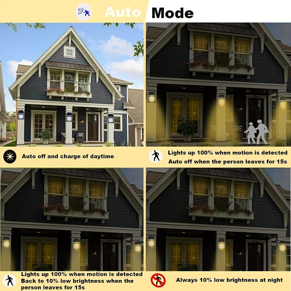 SolarGlow Wall Lamp - Zonne-energie Bewegingssensor LED