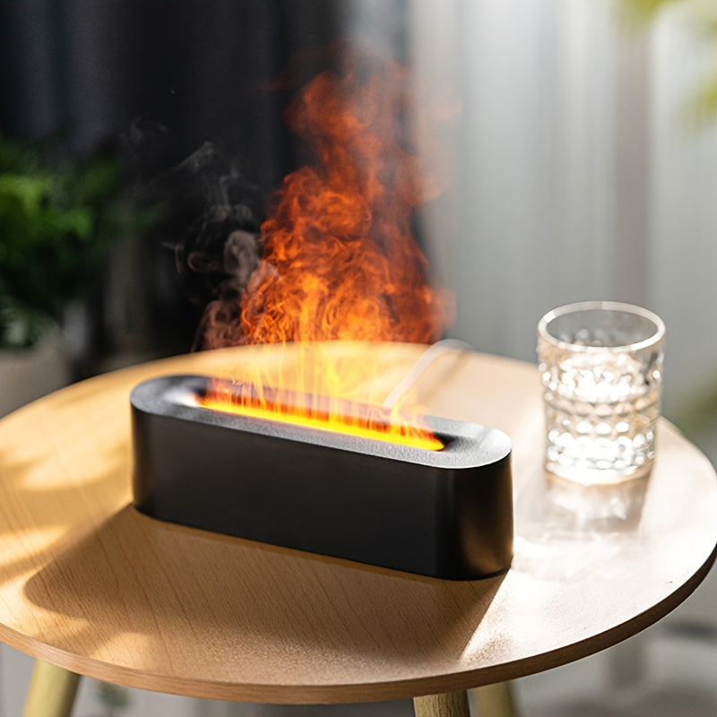 FlameGlow – USB Aromalamp met Kleurige Vlammen