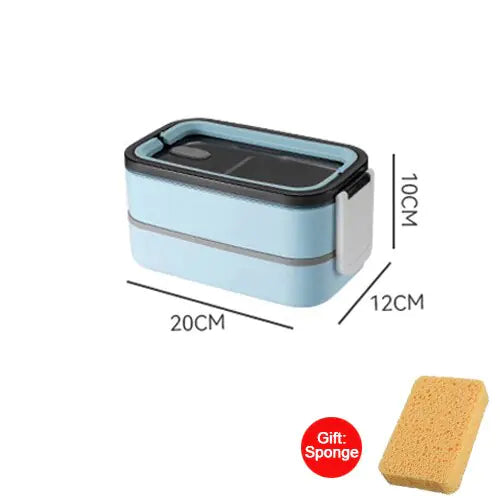 MealMate - Trendy 2-Laagse RVS Lunchbox