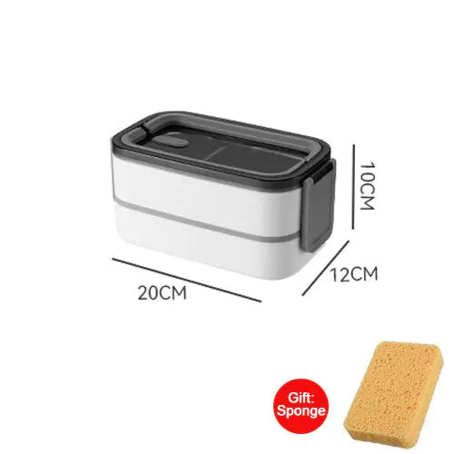 MealMate - Trendy 2-Laagse RVS Lunchbox