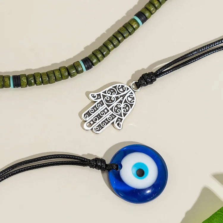 Stijlvolle Uniseks 3-Laags Kettingenset - Ravi