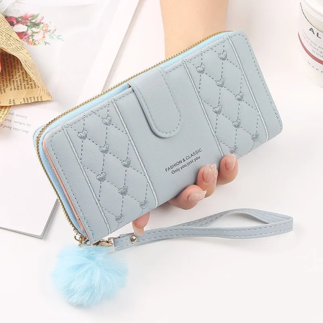 EmbroiWallet - Elegante Portemonnee met Polsband