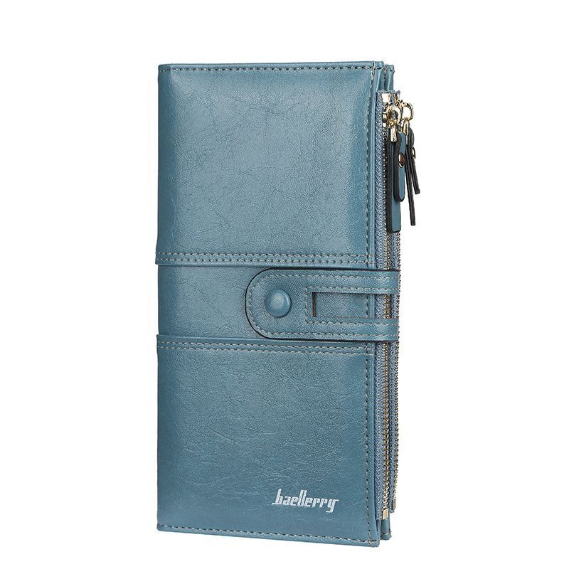 ClassicWallet - Stijlvolle Dubbele Rits Portemonnee