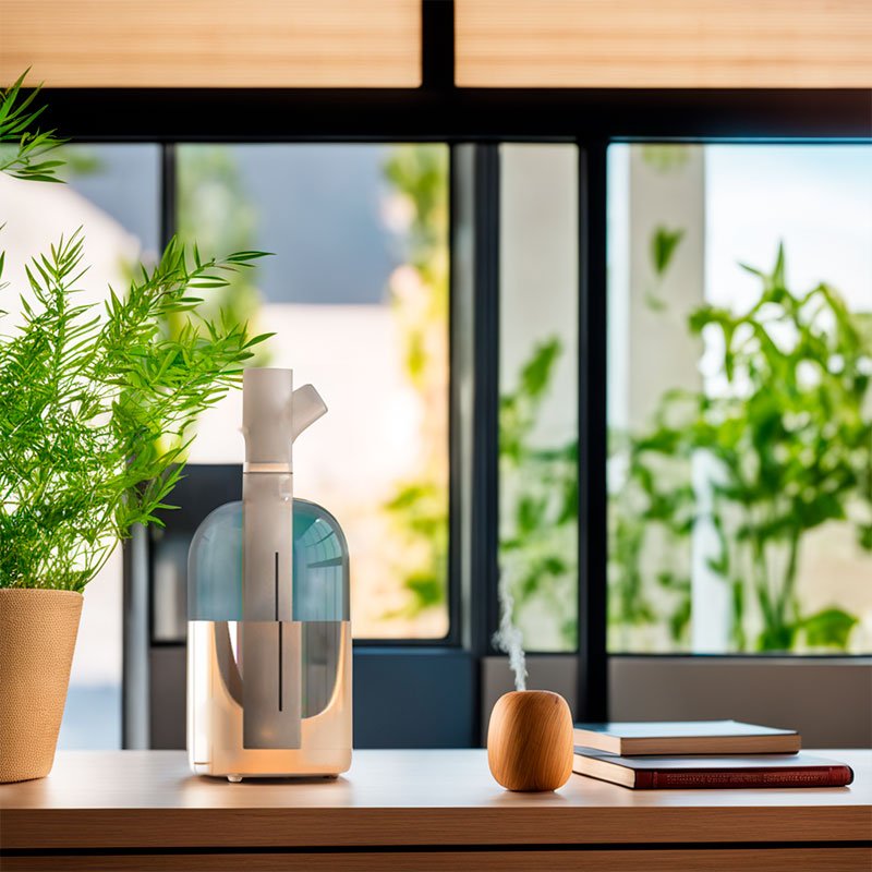 SpringBreeze – Takvormige Luchtbevochtiger voor Frisheid