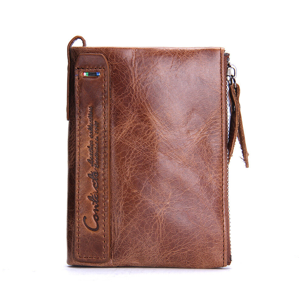 CompactWallet - Stijlvolle Dubbele Ritssluiting Portemonnee