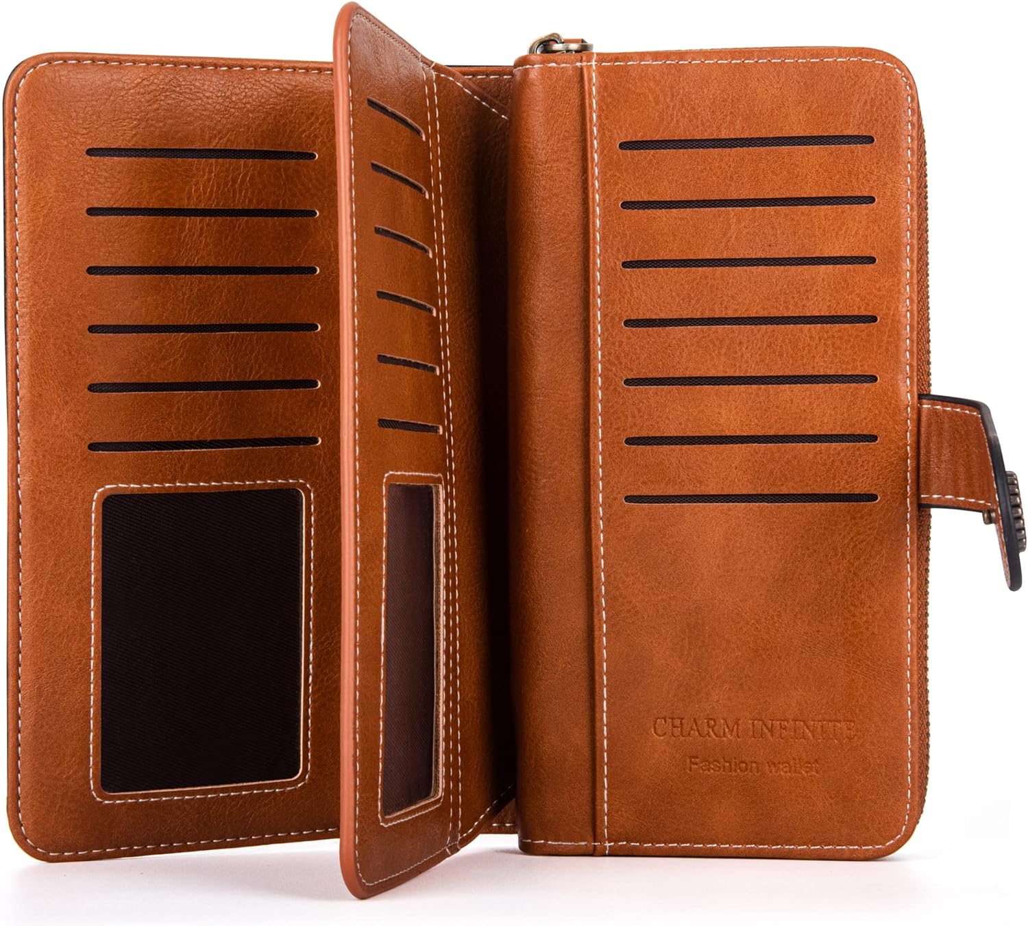 LeatherMax - Stijlvolle Leren Portemonnee met Polsband