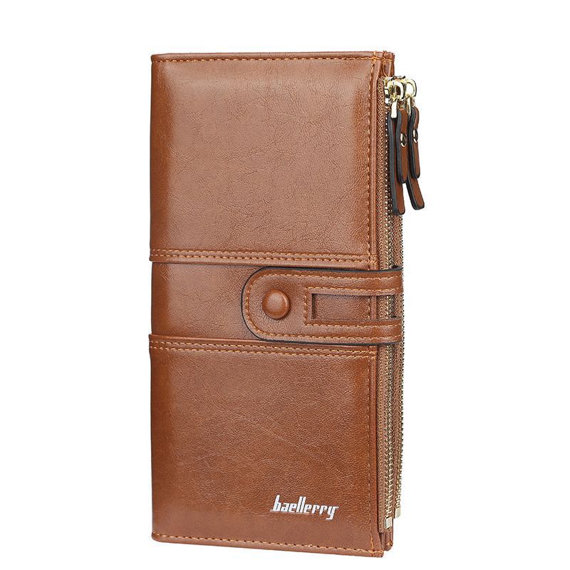 ClassicWallet - Stijlvolle Dubbele Rits Portemonnee