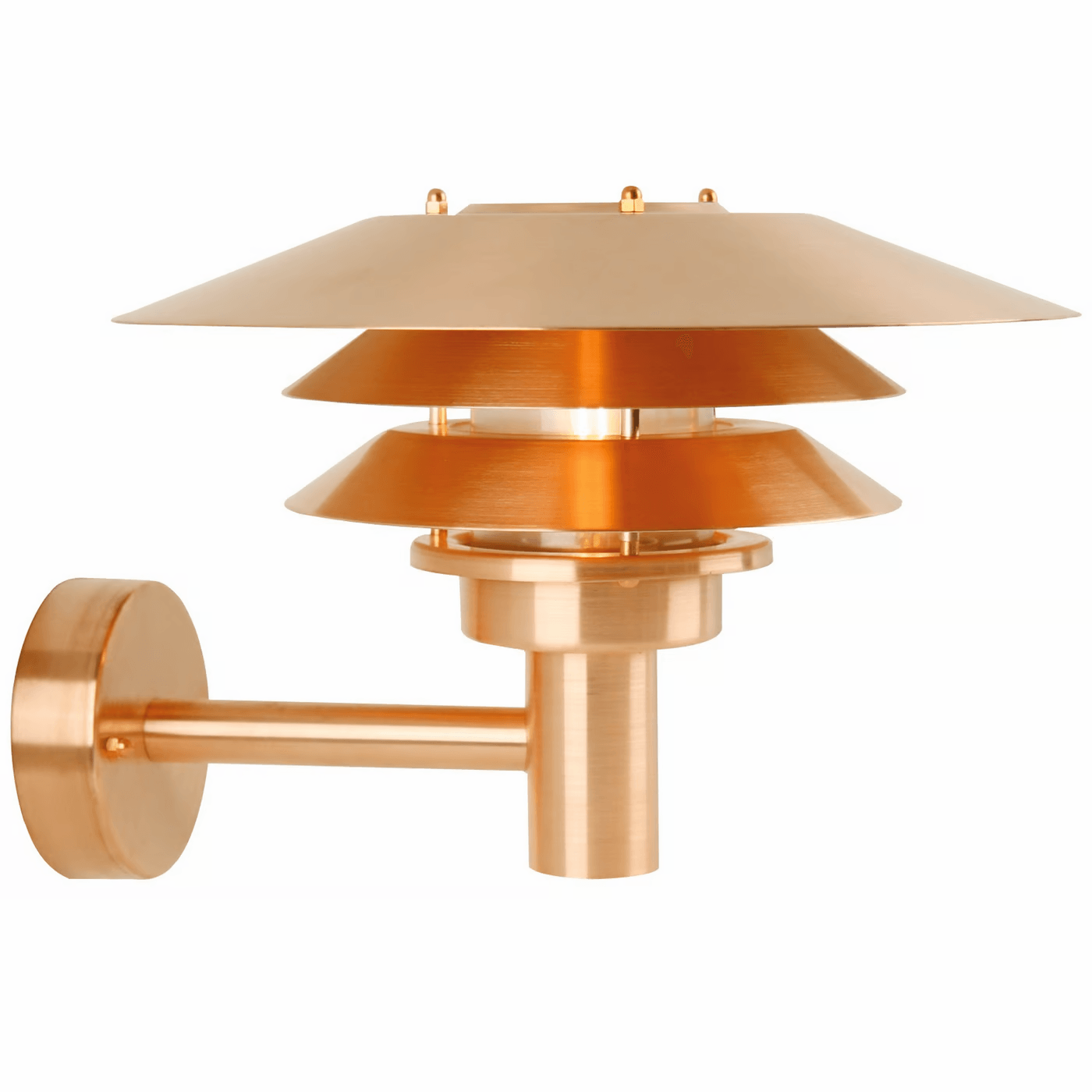 VenoLight Outdoor Lamp – Koper E27 Wandlamp met Glas