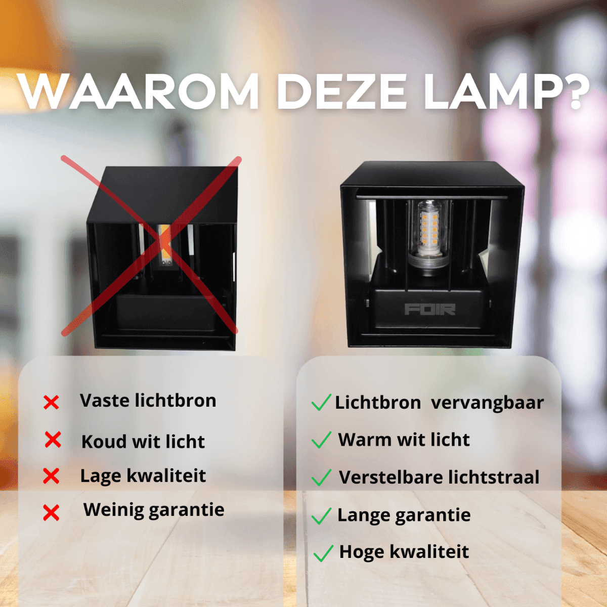 AceGlow Buitenlamp - Schemerschakelaar G9 IP65 Warm Wit