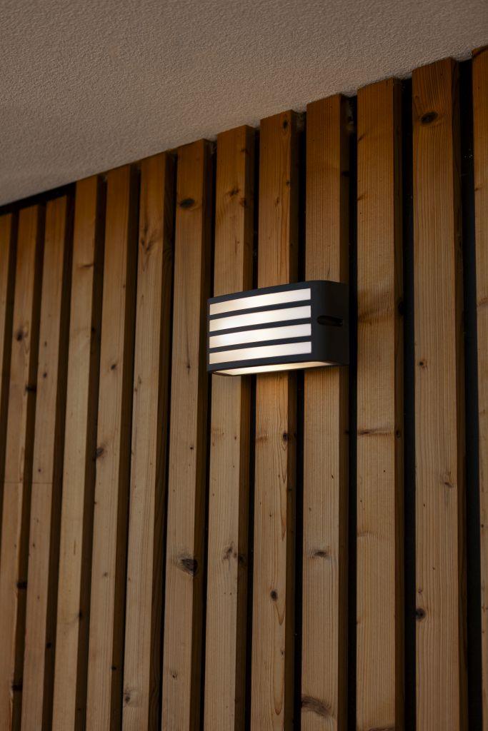ZebraGlow Outdoor Lamp - Zwarte Rooster E27 Wandverlichting