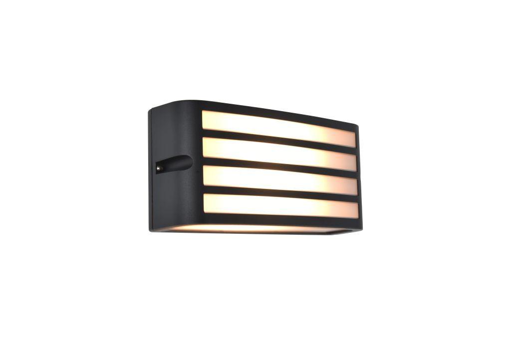 ZebraGlow Outdoor Lamp - Zwarte Rooster E27 Wandverlichting