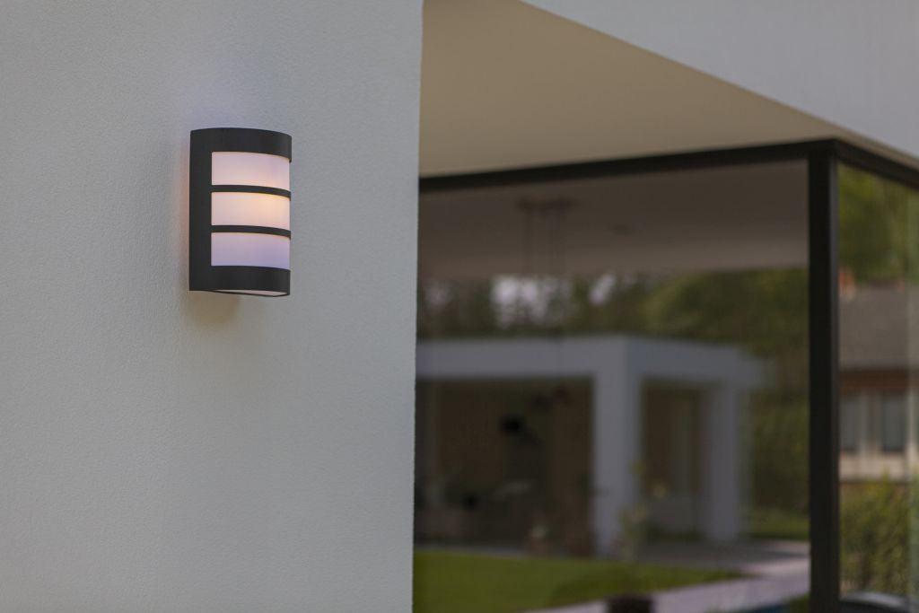 Nila Outdoor Light – Grijze E27 Wandlamp voor de Deur