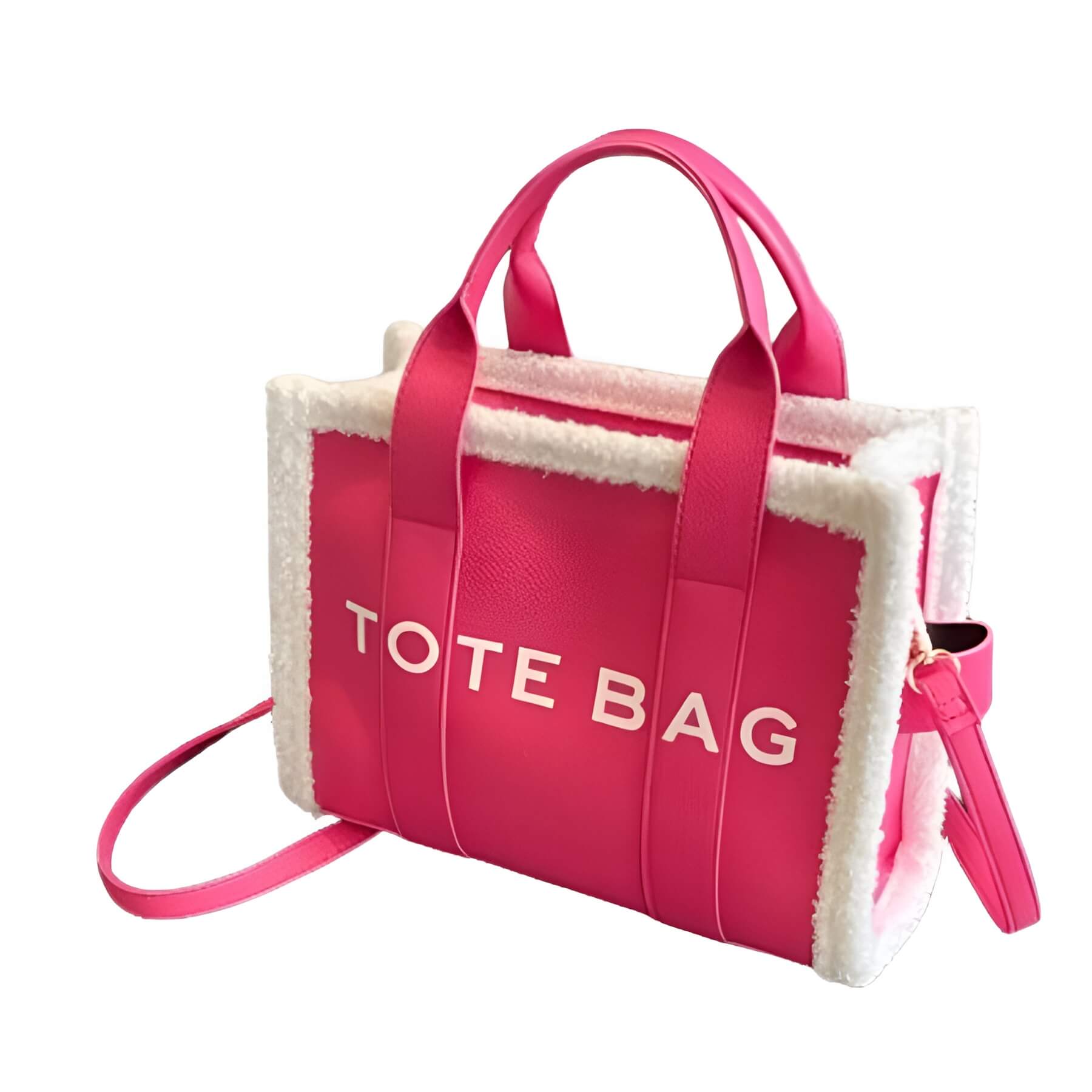 LuxVibe Bag - PU Leren Tas met Faux Bont