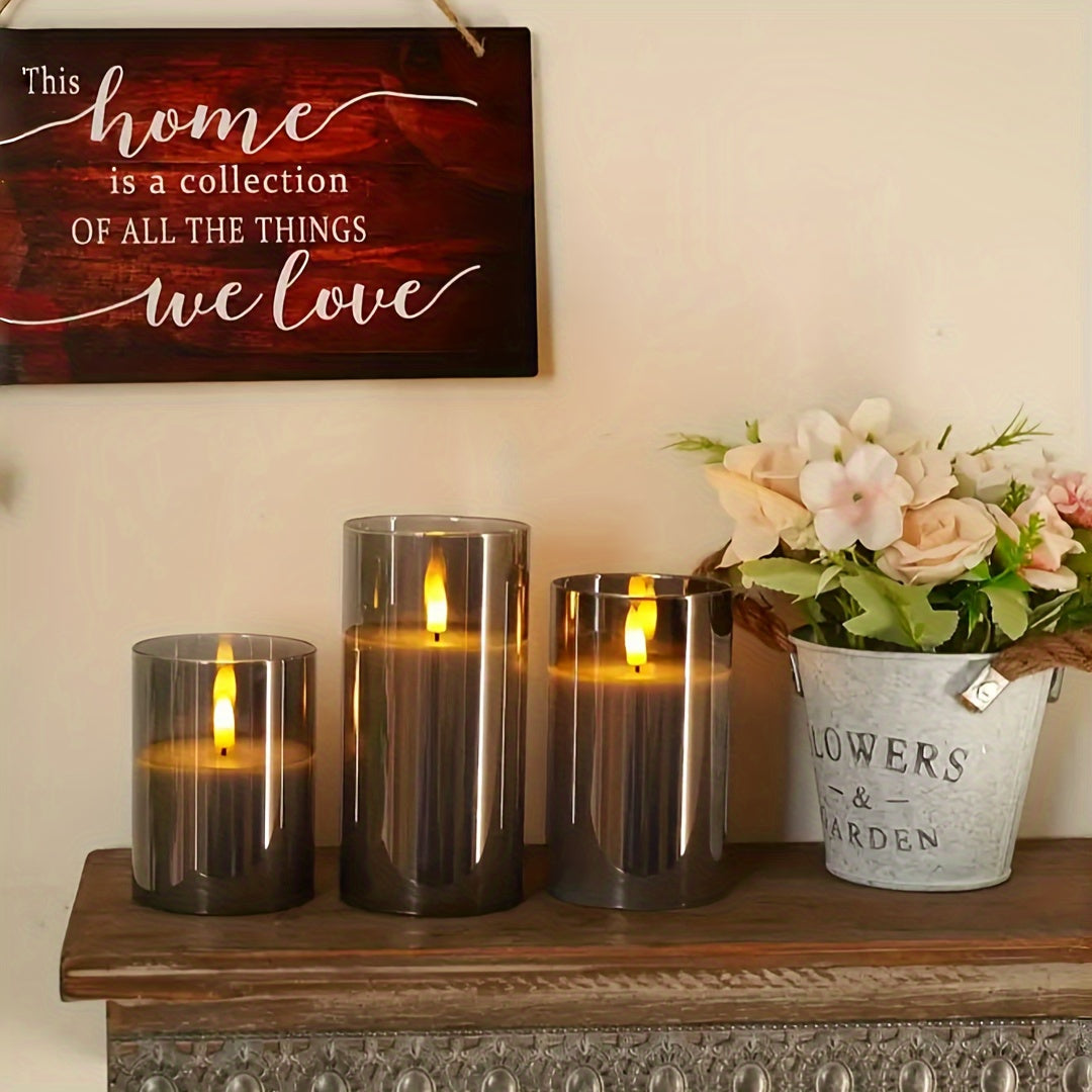 GlowLights – Set van 3 LED Kaarsen met Afstandsbediening