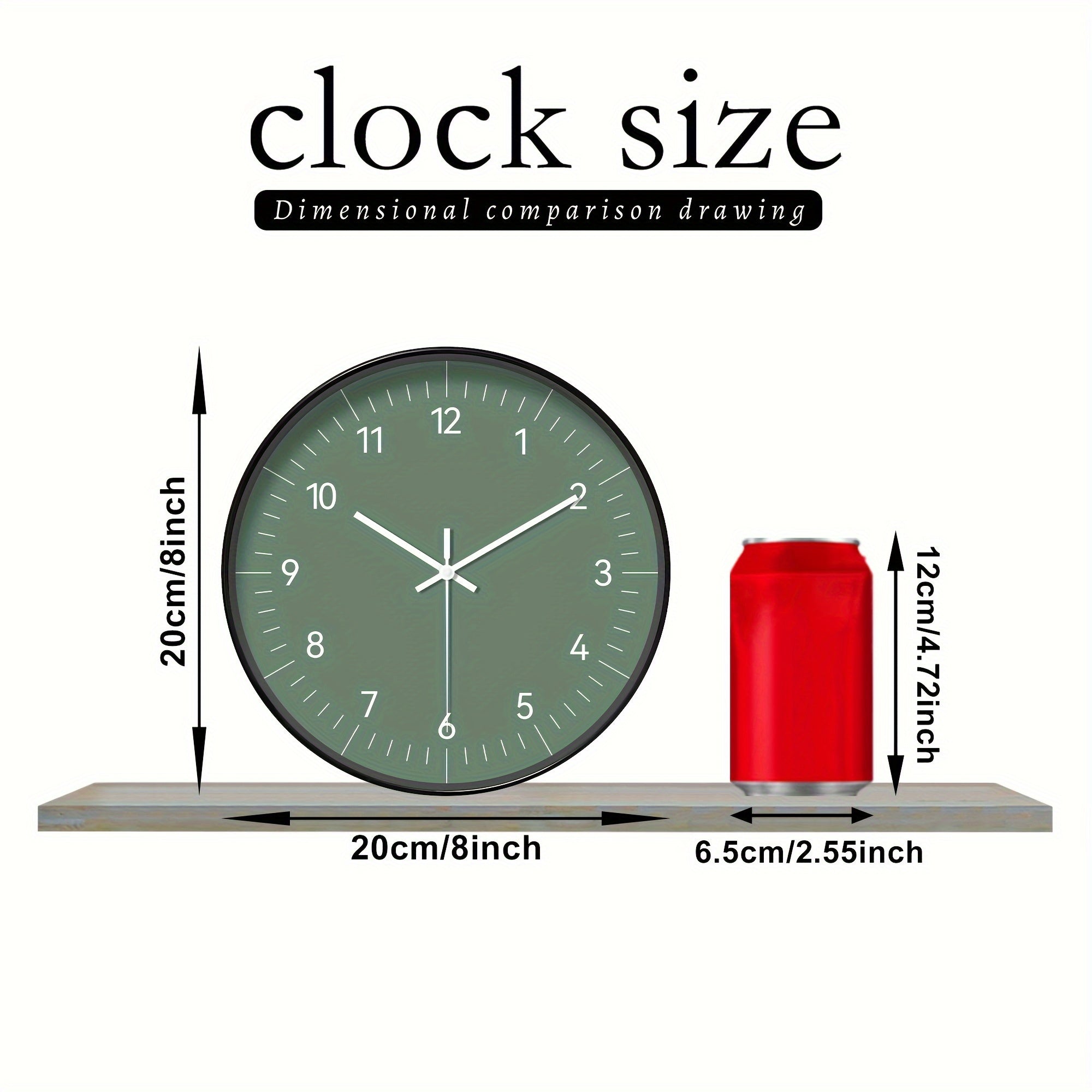 FantasyTime Clock – Elegante Stille Wandklok 20 cm