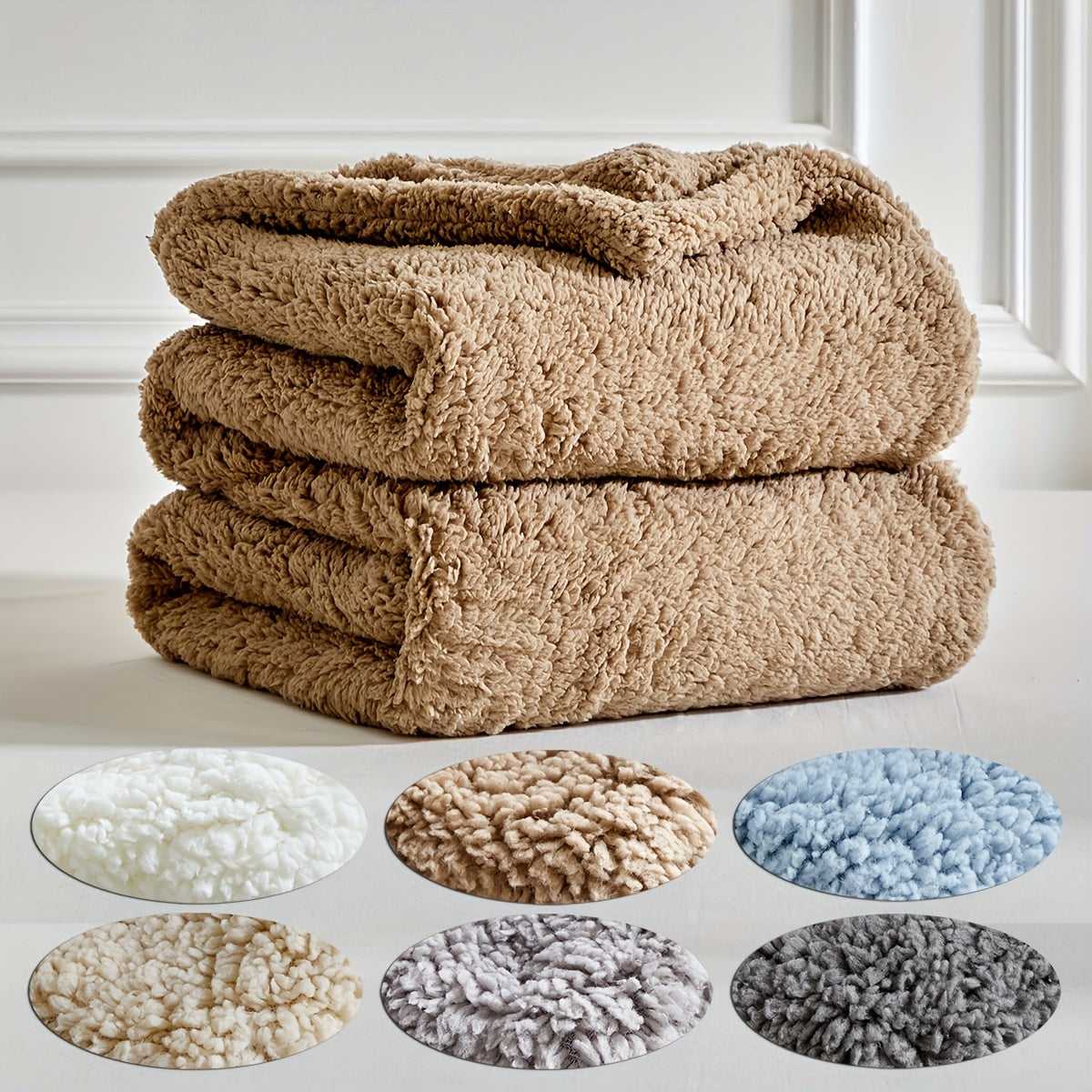 CozyWrap – Luxe Sherpa Fleece Deken voor Winterdagen