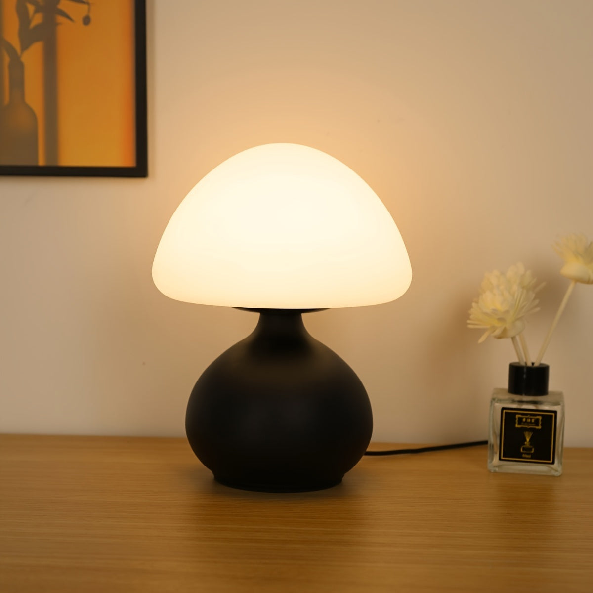 ModernLight - Chique Paddestoel Tafellamp met USB