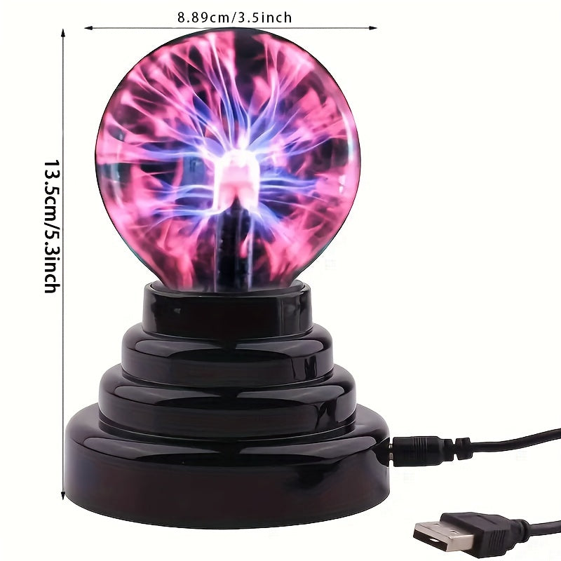 PlasmaGlow - Interactieve LED Plasmabal met USB