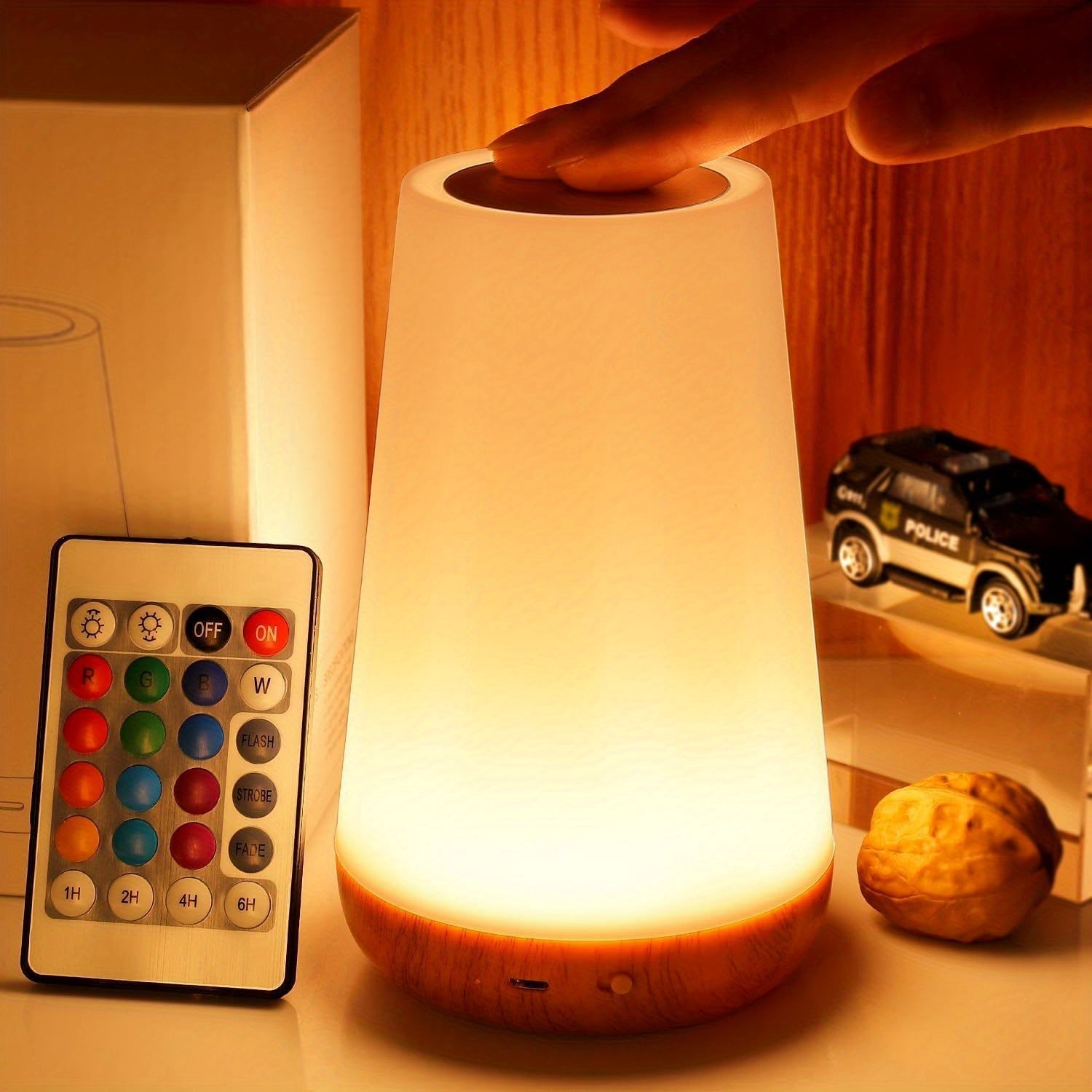 SpaceGlow – Draadloze LED Nachtlamp met Timer