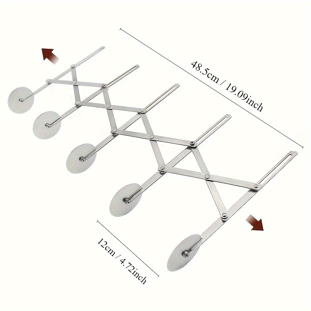 Slizer - Multifunctionele 5-Wiel Deegsnijder met Handvat