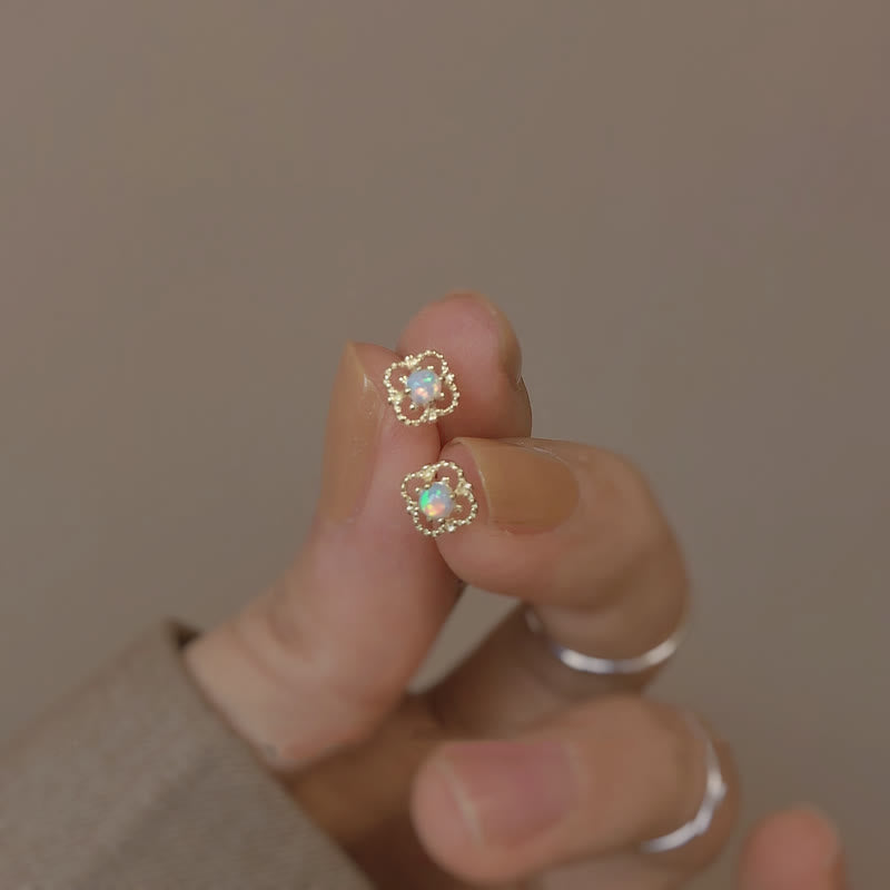 Charming Vintage Oorbellen met Opaal - Seraphina Collection