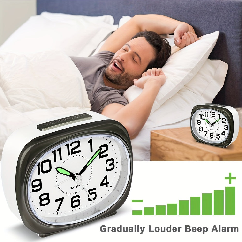 TravelTime Clock – Stille Wekker met LED Nachtlicht