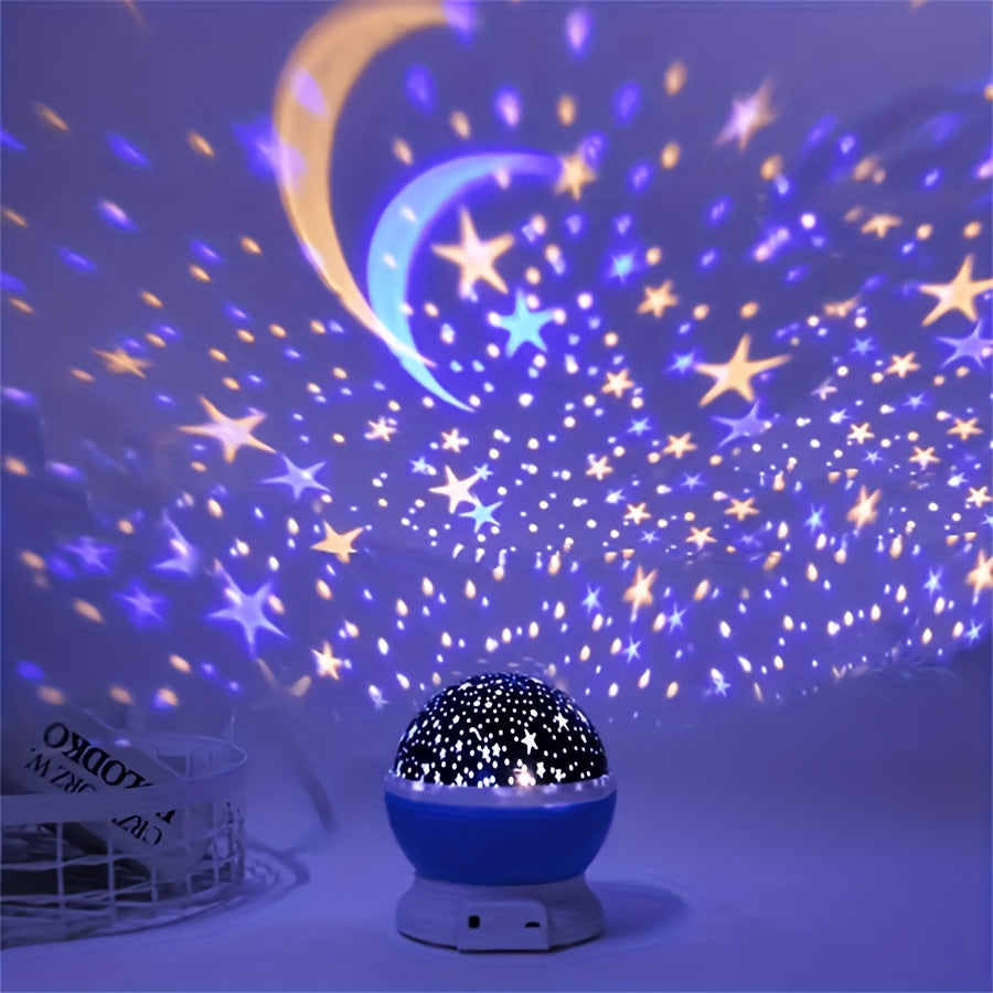 StarryDream Projector – Kleurrijke Sterrenlamp met 360° Rotatie