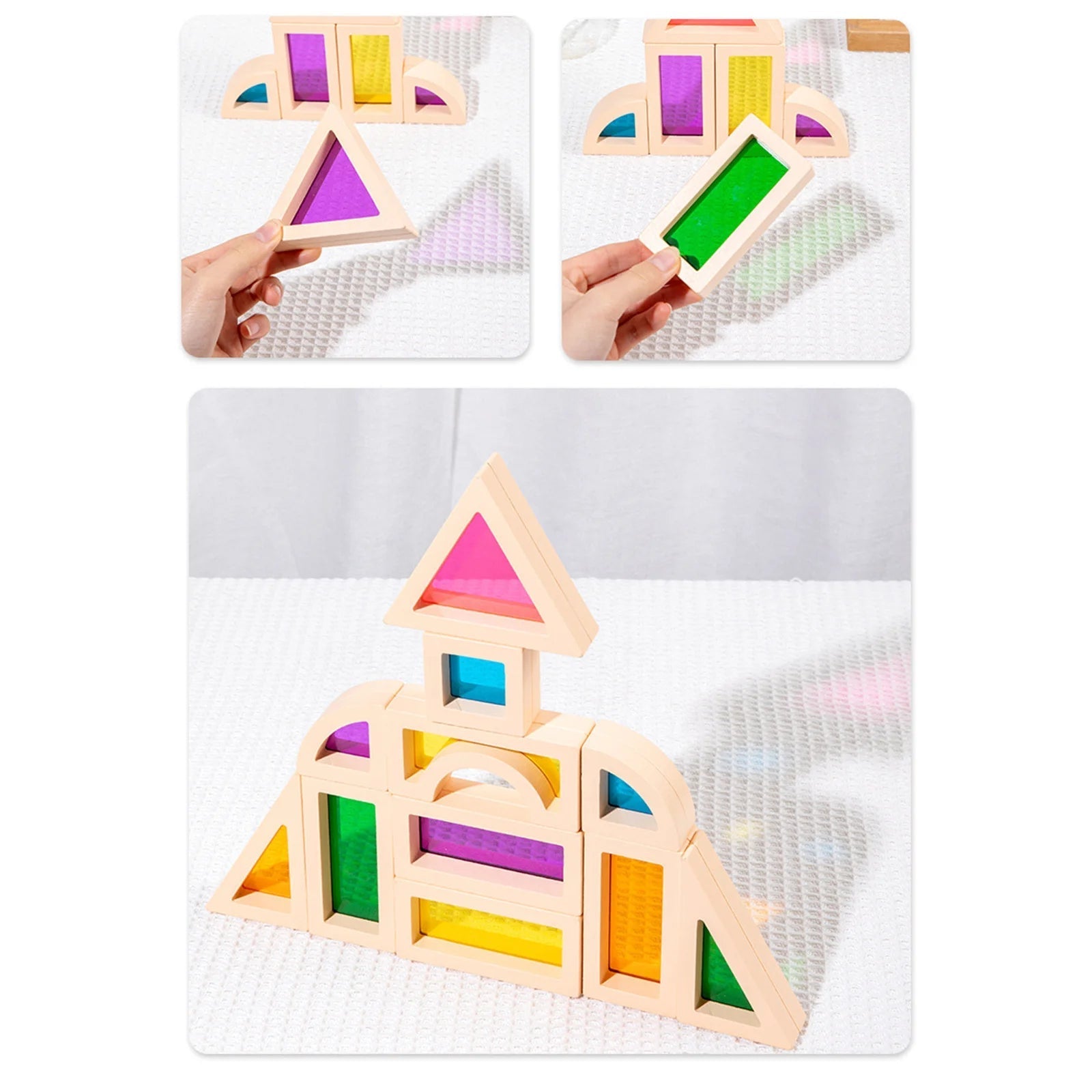 CreativeBlocks – Kleurrijke Houten Speelstenen voor Kinderen