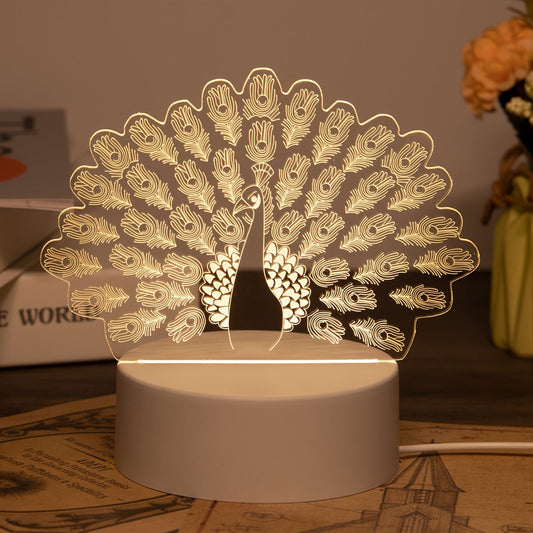 LumiPauw - Creatieve USB LED Bureaulamp