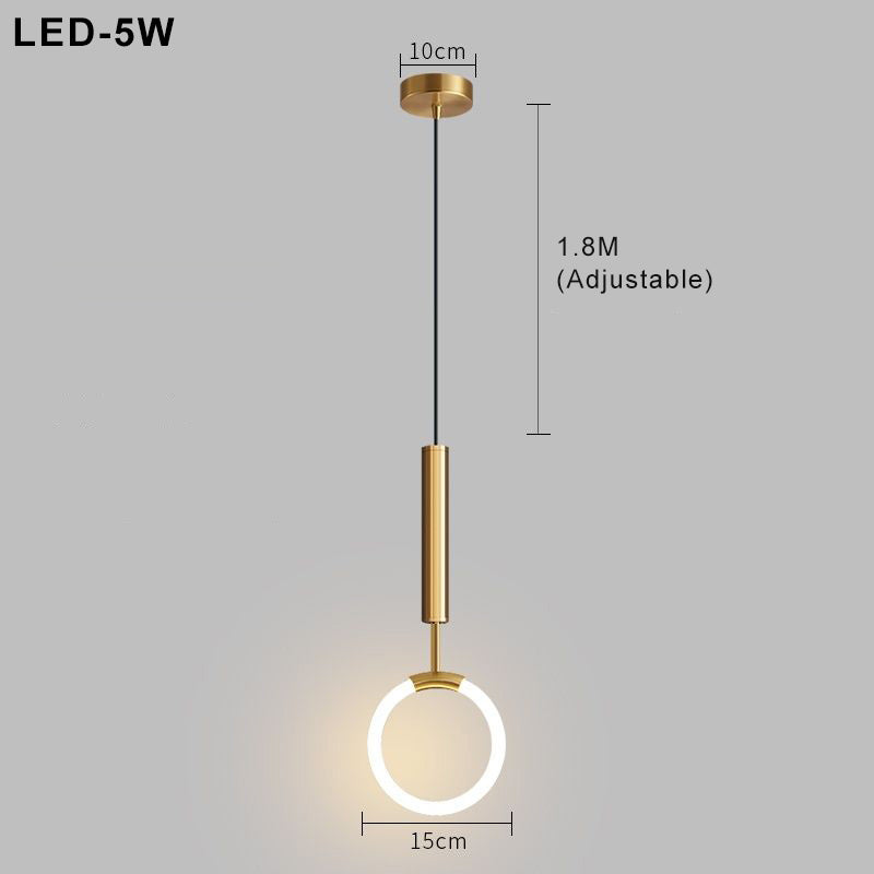 Nordic Elegance Plafondlamp - Scandinavisch LED Hanglamp