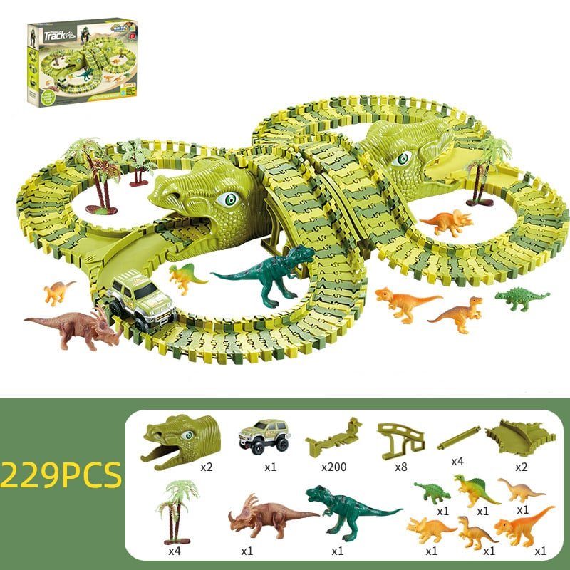 SpeedFlex Track – Flexibele Racebaan met LED Voertuigen